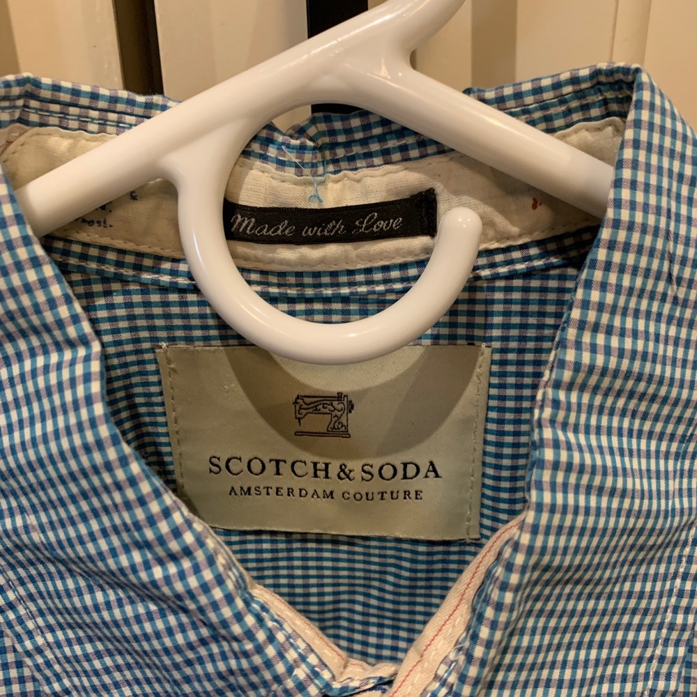 Scotch and Soda gingham button down shirt - Picture 2 of 3